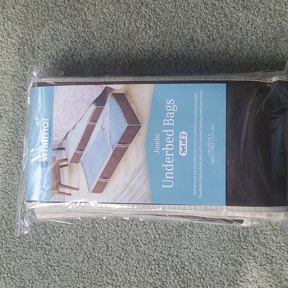 Jumbo Underbed Storage Bags 2-Pack